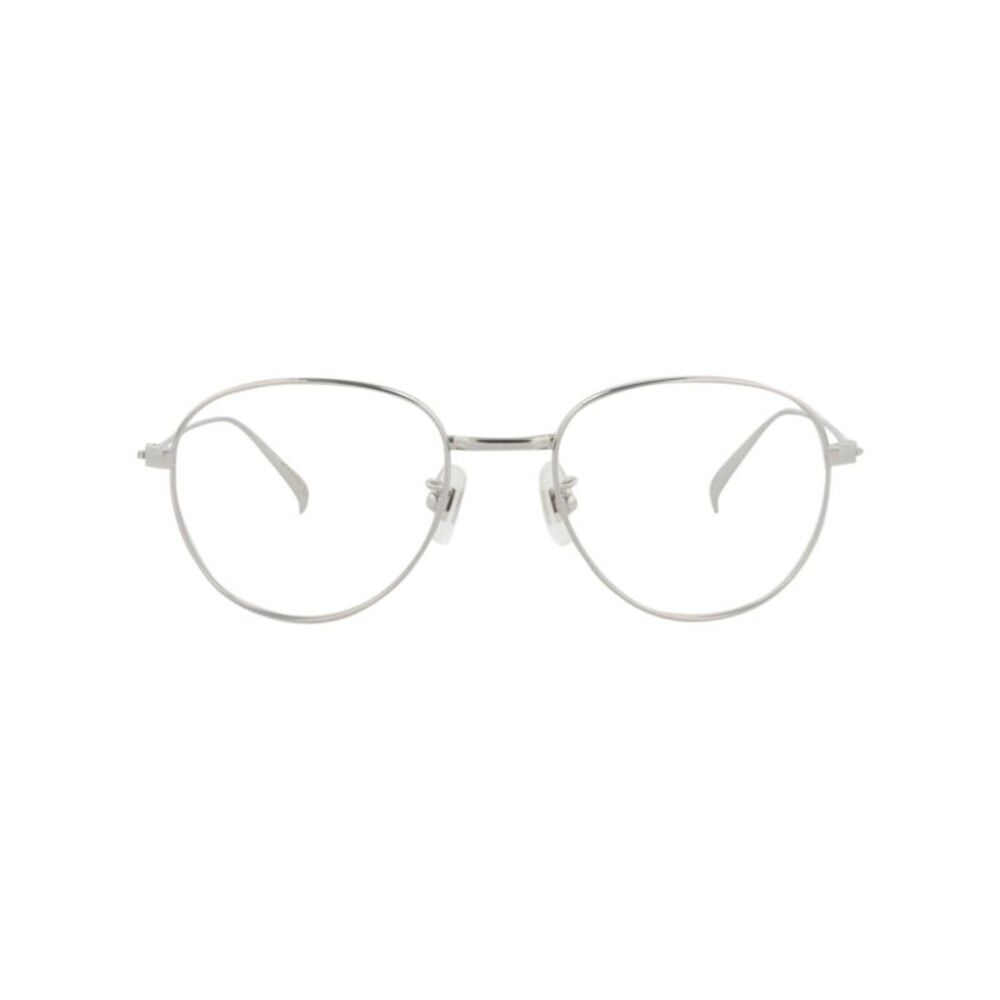 Dunhill Round-Frame Titanium Optical Frames Silver Mens